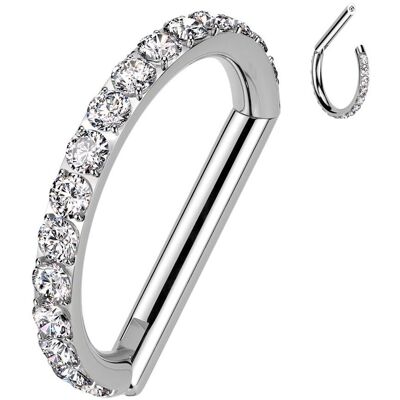 Piercing segment půlkruh TITAN (1,2 x 8 mm) Piercing segment půlkruh TITAN (1,2 x 8 mm)