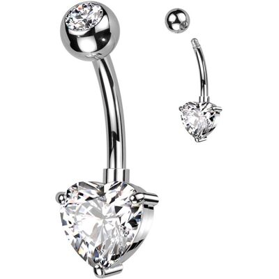 Titan Piercing do pupíku se srdíčkem Titan Piercing do pupíku se srdíčkem