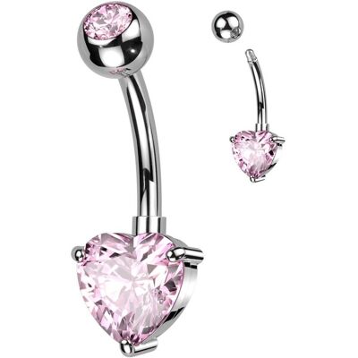 Titan Piercing do pupíku se srdíčkem Titan Piercing do pupíku se srdíčkem