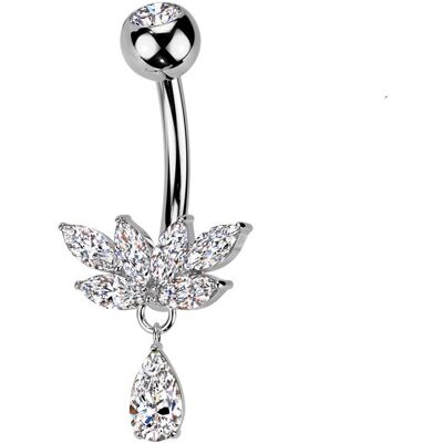 Piercing do pupíku - TITAN + bižuterie Piercing do pupíku - TITAN + bižuterie