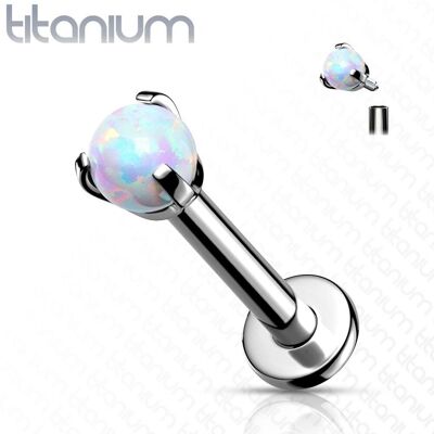 Piercing do brady - labreta titan (bílá) Piercing do brady - labreta titan (bílá)