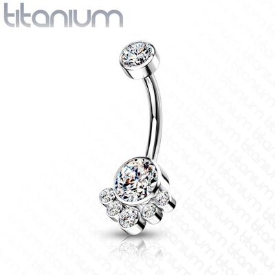 Piercing do pupíku - TITAN (čirá) Piercing do pupíku - TITAN (čirá)