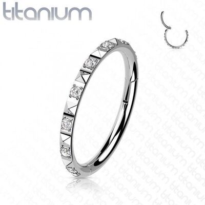 Segment kruh - helix / cartilage / tragus piercing TITAN (čirá) Segment kruh - helix / cartilage / tragus piercing TITAN (čirá)