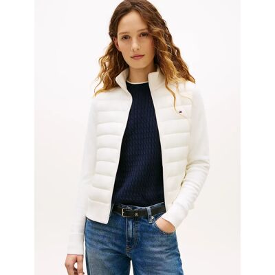 Tommy Hilfiger dámská krémová bunda XL Tommy Hilfiger dámská krémová bunda XL