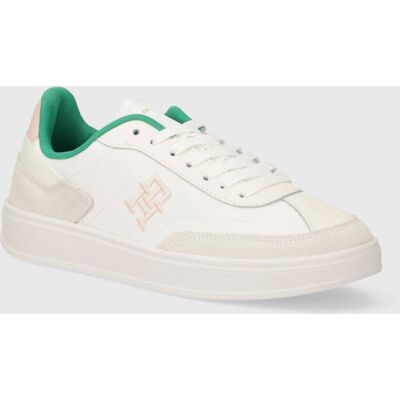 Bílé Kožené Tenisky Tommy Hilfiger - Obuv Bílé Kožené Tenisky Tommy Hilfiger - Obuv