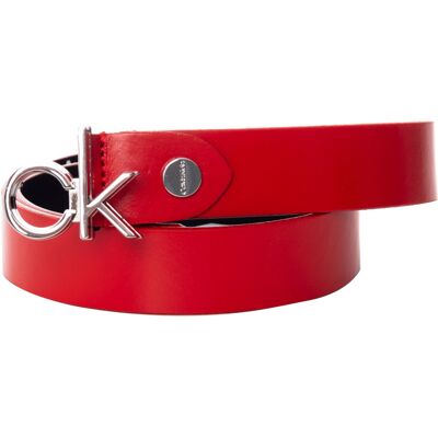 Calvin Klein dámský červený pásek 85 Calvin Klein dámský červený pásek 85