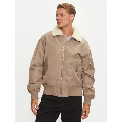 Calvin Klein pánská zelenohnědá bunda bomber XL Calvin Klein pánská zelenohnědá bunda bomber XL
