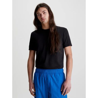 Calvin Klein pánské černé tričko LOGO TAB S Calvin Klein pánské černé tričko LOGO TAB S