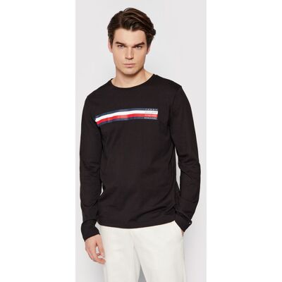 Tommy Hilfiger pánské černé tričko s dlouhým rukávem M Tommy Hilfiger pánské černé tričko s dlouhým rukávem M