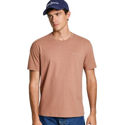 Pepe Jeans pánské hnědé tričko M Pepe Jeans pánské hnědé tričko M