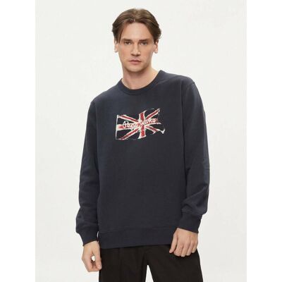 Pepe Jeans pánská modrá mikina Ruwan XL Pepe Jeans pánská modrá mikina Ruwan XL