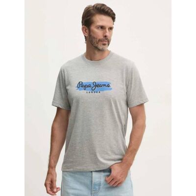 Pepe Jeans pánské šedé tričko Arsham XL Pepe Jeans pánské šedé tričko Arsham XL