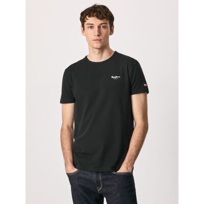 Pepe Jeans pánské černé tričko Basic M Pepe Jeans pánské černé tričko Basic M