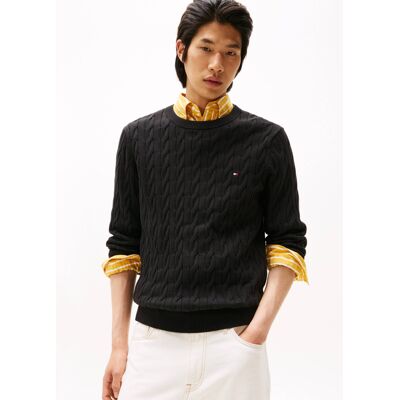 Tommy Hilfiger pánský černý svetr XXXL Tommy Hilfiger pánský černý svetr XXXL