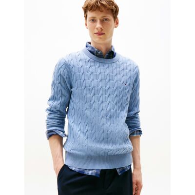 Tommy Hilfiger pánský modrý svetr XXL Tommy Hilfiger pánský modrý svetr XXL