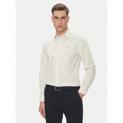 Tommy Hilfiger pánská krémová košile XXL Tommy Hilfiger pánská krémová košile XXL