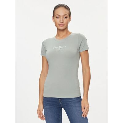 Pepe Jeans dámské zelené tričko NEW VIRGINIA XS Pepe Jeans dámské zelené tričko NEW VIRGINIA XS