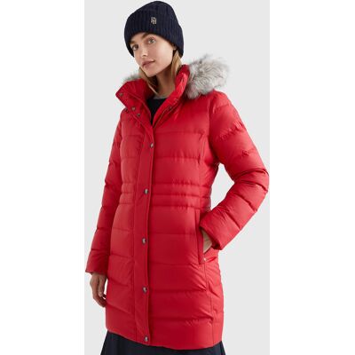 Tommy Hilfiger dámský červený kabát TYRA S Tommy Hilfiger dámský červený kabát TYRA S