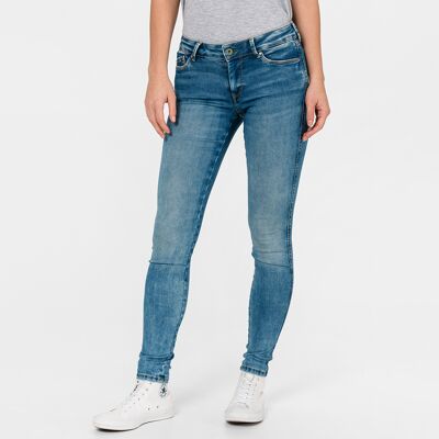 Pepe Jeans dámské modré džíny Pixie Stitch 30 Pepe Jeans dámské modré džíny Pixie Stitch 30