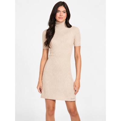 Guess dámské béžové šaty M/L Guess dámské béžové šaty M/L