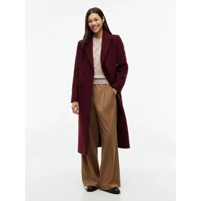 Tommy Hilfiger dámský tmavě vínový kabát 36 Tommy Hilfiger dámský tmavě vínový kabát 36