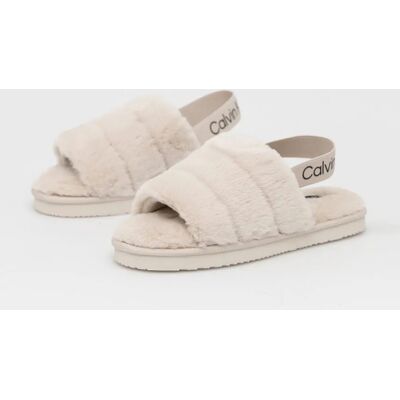 Calvin Klein dámské smetanové papuče 41 Calvin Klein dámské smetanové papuče 41