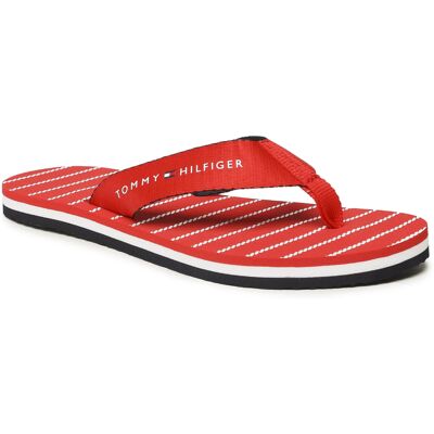Tommy Hilfiger dámské červené žabky 37 Tommy Hilfiger dámské červené žabky 37
