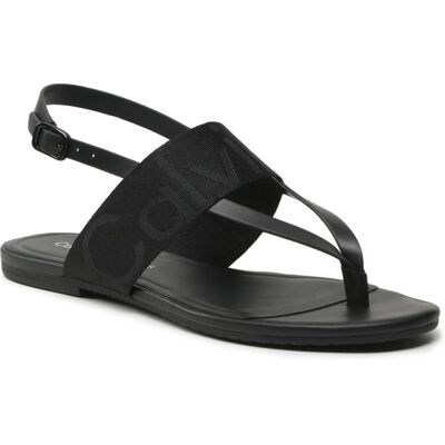 Calvin Klein dámské černé sandály FLAT SANDAL TOEPOST WEBBING 37 Calvin Klein dámské černé sandály FLAT SANDAL TOEPOST WEBBING 37
