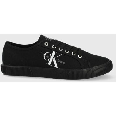 Calvin Klein pánské černé plátěné tenisky ESSENTIAL VULCANIZED 1 44 Calvin Klein pánské černé plátěné tenisky ESSENTIAL VULCANIZED 1 44