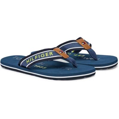 Tommy Hilfiger pánské modré žabky 41 Tommy Hilfiger pánské modré žabky 41