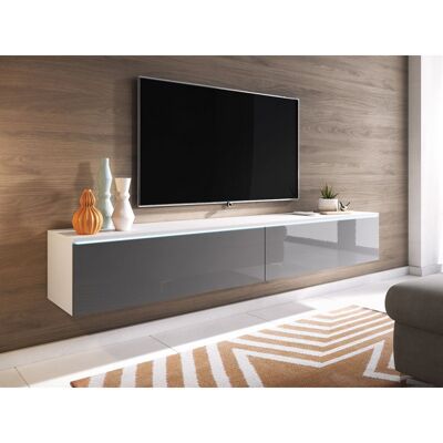 ARREDAMENTO1 Sarasota 121 - Skleněná dvířka TV stolek - TV stolek ARREDAMENTO1 Sarasota 121 - Skleněná dvířka TV stolek - TV stolek