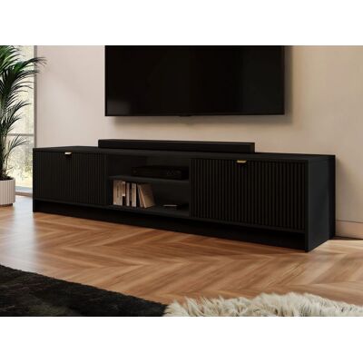 TV skříňka Comfivo J101 - Černá - 180x40x40cm TV skříňka Comfivo J101 - Černá - 180x40x40cm