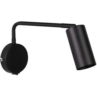 VENETI Nástěnná lampa k posteli TINA - 1xGU10, 15W, černá VENETI Nástěnná lampa k posteli TINA - 1xGU10, 15W, černá