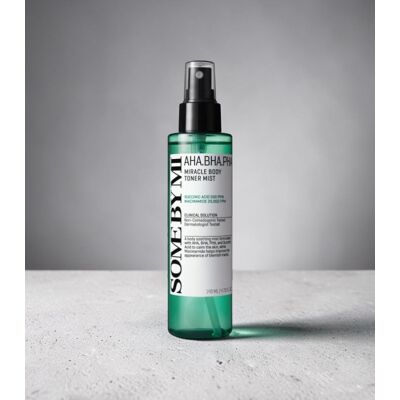 Some By Mi - AHA·BHA·PHA Miracle Body Toner Mist – Exfoliační tělová mlha pro problematickou pokožku 140ml Some By Mi - AHA·BHA·PHA Miracle Body Toner Mist – Exfoliační tělová mlha pro problematickou pokožku 140ml