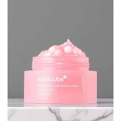 Medicube - PDRN Pink Collagen Capsule Cream - Pleťový krém v kapslích s kolagenem pro regeneraci pokožky 55g Medicube - PDRN Pink Collagen Capsule Cream - Pleťový krém v kapslích s kolagenem pro regeneraci pokožky 55g