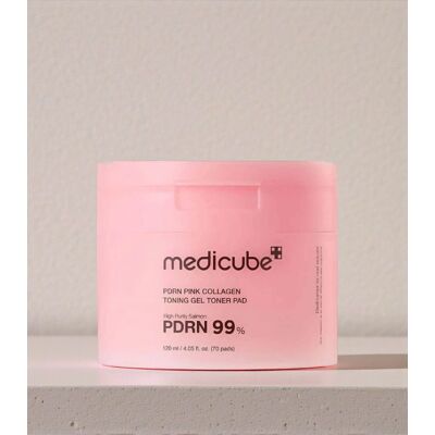 Medicube - PDRN Pink Collagen Toning Gel Toner Pad - Tonizační gelové tamponky s PDRN a růžovým kolagenem 70ks/120ml Medicube - PDRN Pink Collagen Toning Gel Toner Pad - Tonizační gelové tamponky s PDRN a růžovým kolagenem 70ks/120ml