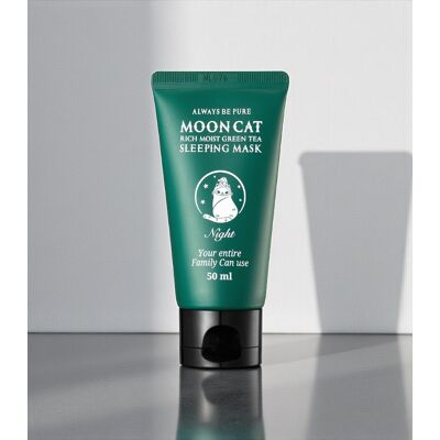 Always Be Pure - Forest Mooncat Rich Moist Green Tea Sleeping Mask - Noční maska se zeleným čajem pro intenzivní hydrataci 75ml Always Be Pure - Forest Mooncat Rich Moist Green Tea Sleeping Mask - Noční maska se zeleným čajem pro intenzivní hydrataci 75ml
