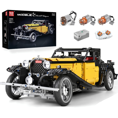 Mould King Vintage Auto Stavební Kostky - Vzdělávací Hračka pro Děti Mould King Vintage Auto Stavební Kostky - Vzdělávací Hračka pro Děti