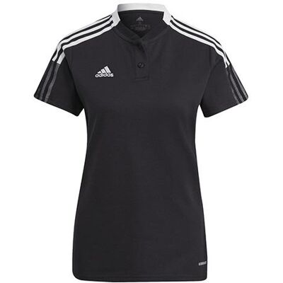 Dámská tréninková polokošile Adidas Tiro21 Polo W L Černá Dámská tréninková polokošile Adidas Tiro21 Polo W L Černá