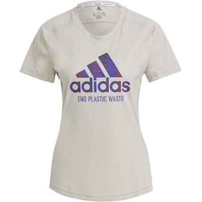 Dámské tričko Adidas Run for the Oceans XS Béžová Dámské tričko Adidas Run for the Oceans XS Béžová