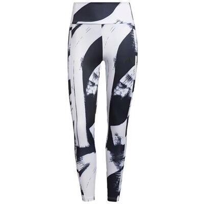 Dámské legíny Adidas All Over Print 3-Stripes 7/8 Tights XL Černá/bílá Dámské legíny Adidas All Over Print 3-Stripes 7/8 Tights XL Černá/bílá