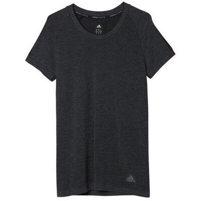 Dámské běžecké tričko Adidas Wool Primeknit L Černá Dámské běžecké tričko Adidas Wool Primeknit L Černá