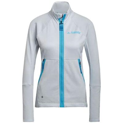 Dámská outdoorová mikina Adidas W TX Flooce HdJ XL Světle modrá Dámská outdoorová mikina Adidas W TX Flooce HdJ XL Světle modrá