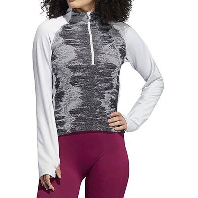 Dámská mikina Adidas Aeroready 1/2 Zip XS Bílá Dámská mikina Adidas Aeroready 1/2 Zip XS Bílá