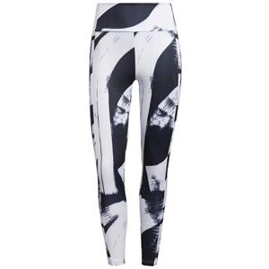 Dámské legíny Adidas All Over Print 3-Stripes 7/8 Tights XXL Černá/bílá Dámské legíny Adidas All Over Print 3-Stripes 7/8 Tights XXL Černá/bílá