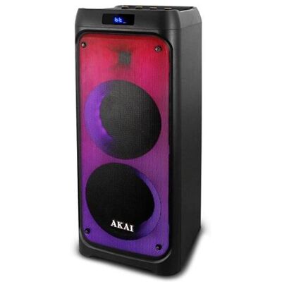 Akai Party Speaker 260 - Bluetooth 5.0, 50W, LED, Mikrofon, Přenosný Akai Party Speaker 260 - Bluetooth 5.0, 50W, LED, Mikrofon, Přenosný