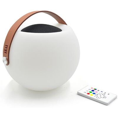Přenosný Bluetooth reproduktor Akai CS6 Shine - 5W, LED osvětlení, 8h výdrž baterie Přenosný Bluetooth reproduktor Akai CS6 Shine - 5W, LED osvětlení, 8h výdrž baterie