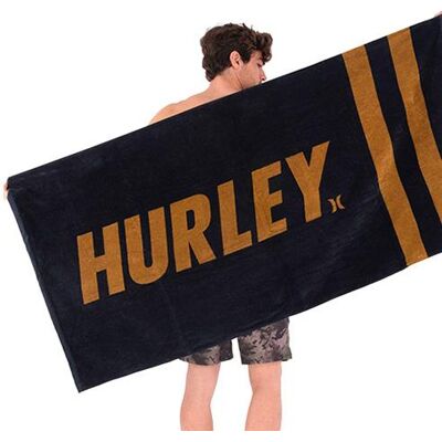 Osuška Hurley Fastlane 2 Stripe Hnědá Osuška Hurley Fastlane 2 Stripe Hnědá
