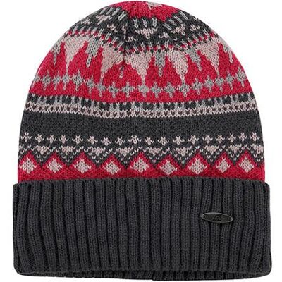 Čepice Alpine Pro Lukene 2 S Černá/červená Čepice Alpine Pro Lukene 2 S Černá/červená