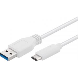 PremiumCord USB-C na USB 3.0 kabel 2m - Rychlá Data, Bílá PremiumCord USB-C na USB 3.0 kabel 2m - Rychlá Data, Bílá